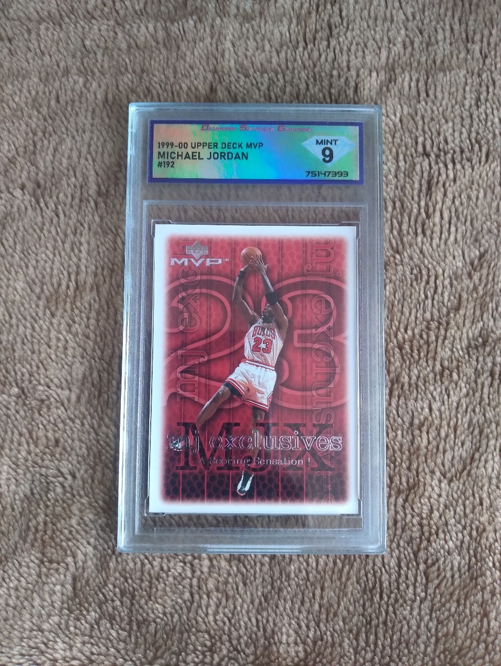 MVP 1999-00 Michael Jordan #192 (Graded Mint 9)
